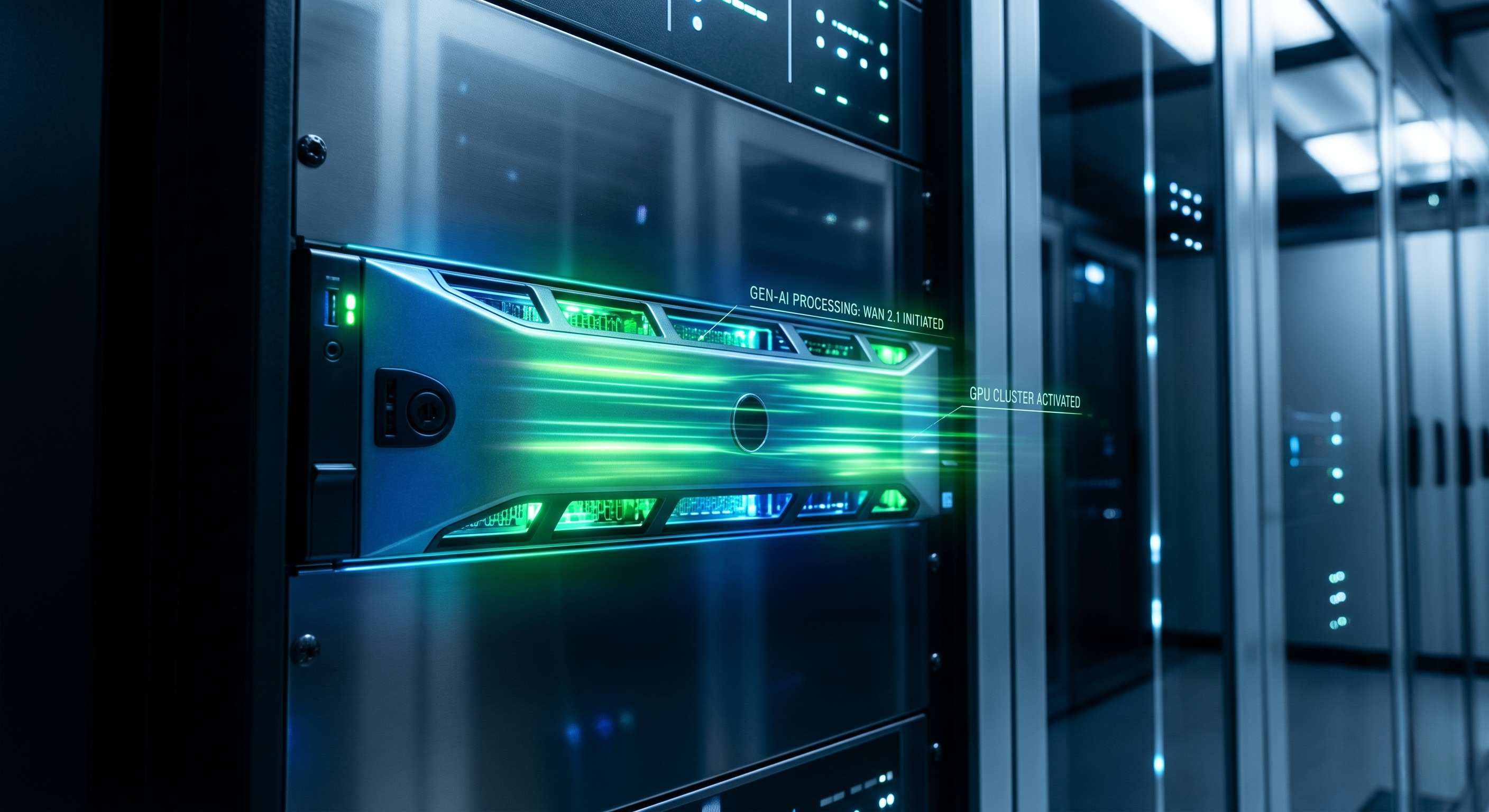 GPU rendering cluster for AI video production